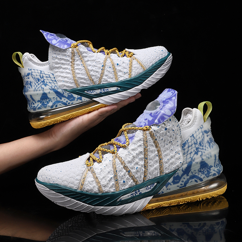 James 18th generation basketball shoes breathable wear-resistant non-slip men's high boots professional sports shoes for young students