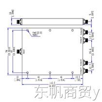 PD-1 40-4K 1-40GHz 20W 2 92mm RF broadband one-to-four power splitter 1-year warranty