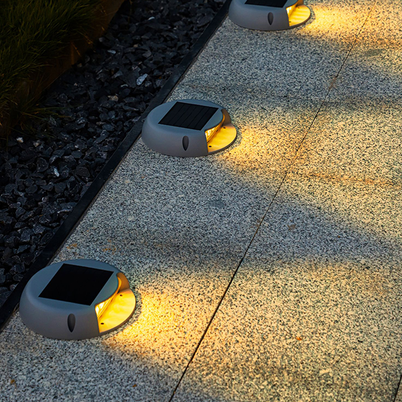 Multi-Color Solar-Powered Walkway Lights, Waterproof for Courtyards, No-Drill Installation, Stair Decoration, Outdoor Landscape, Walkway Underground Lights