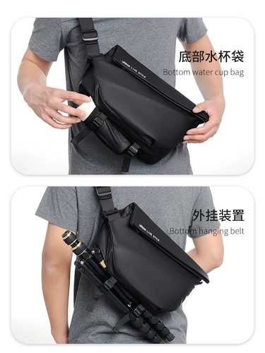 Мужская сумка через плечо, оригинальная сумка на одно плечо, спортивная нагрудная сумка, вместительная и большая поясная сумка