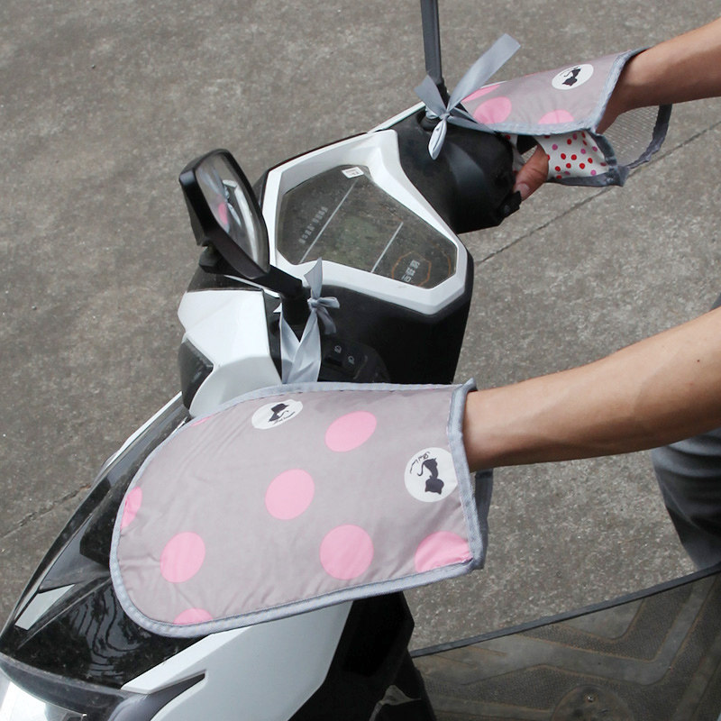 Summer locomotive electric car sun protection gloves electric bikes wind shields waterproof summer handlebar cover
