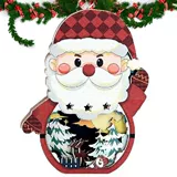 Деревянный табличный декор Санта Рождественский таблица центральная часть