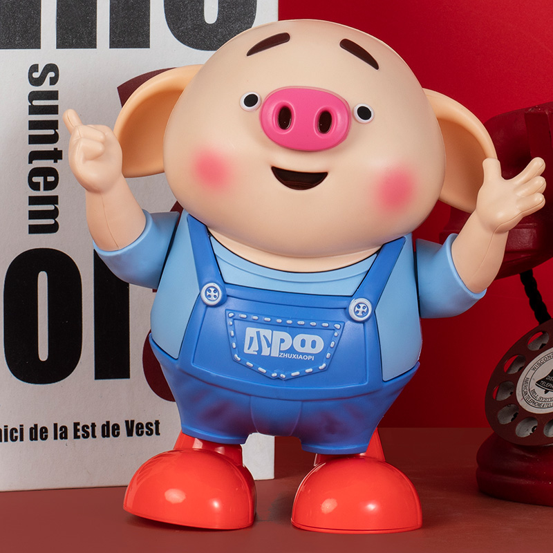 Baby baby crawling and turning over to practice looking up training artifact toy with sound and moving music electric