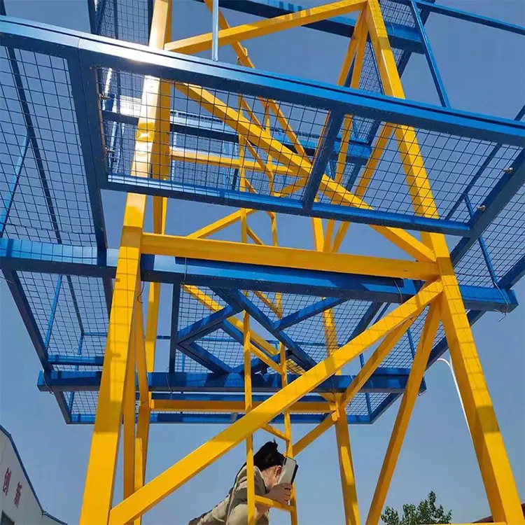 Chongqing Construction Site Tower Crane Anti-Climbing Device Platform High-Altitude Anti-Fall Protection Fence Construction Maintenance Platform