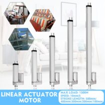 1500N 1500N 100-500mm Aluminum alloy Linear Actuator Motor IP54 DC