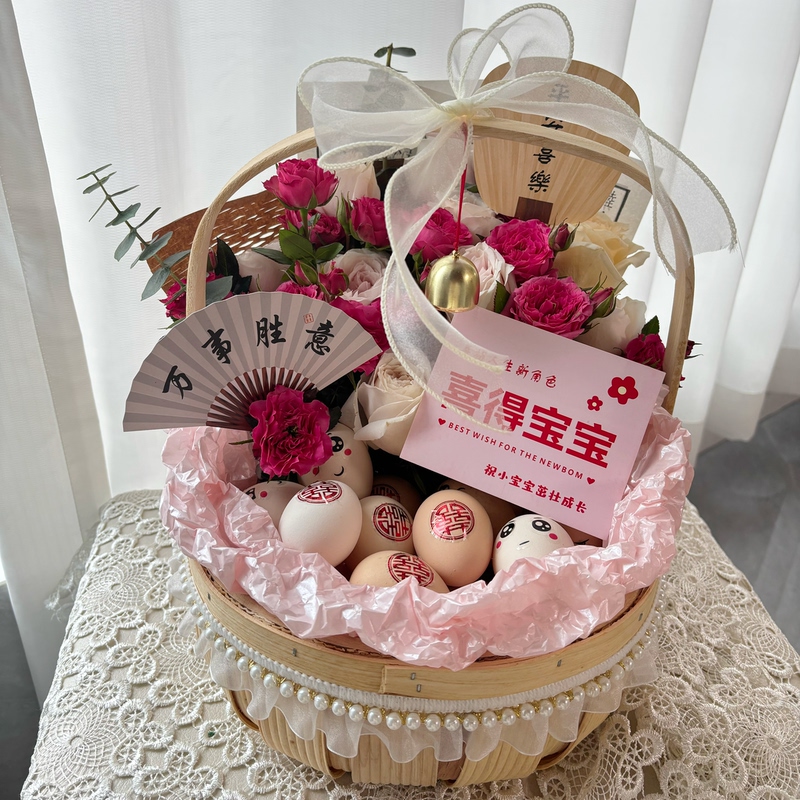 Postpartum Mother's Egg Flower Basket, Flower Arrangement, Hand-Held Rural-Style Fresh Flowers, Handmade Basket, Fruit Wood Chip Weaving, DIY Storage Postpartum Mother's Egg Flower Basket, Flower Arrangement, Hand-Held Rural-Style Fresh Flowers, Handmade Basket, Fruit Wood Chip Weaving, DIY Storage