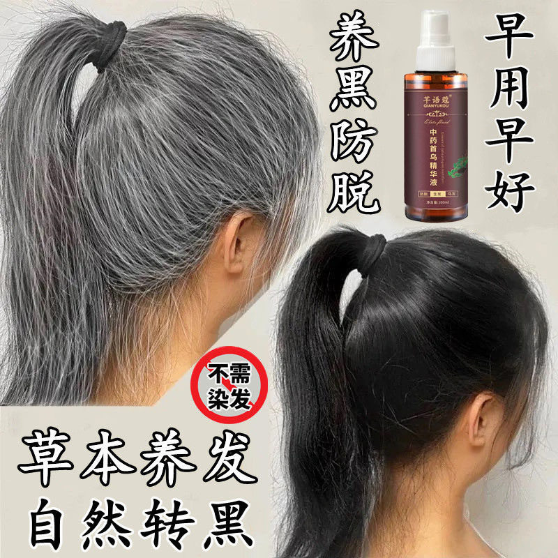 White hair turns black hair Polygonum multiflorum nutrient solution smelting root diet therapy pure plant artifact juvenile to old nemesis postpartum