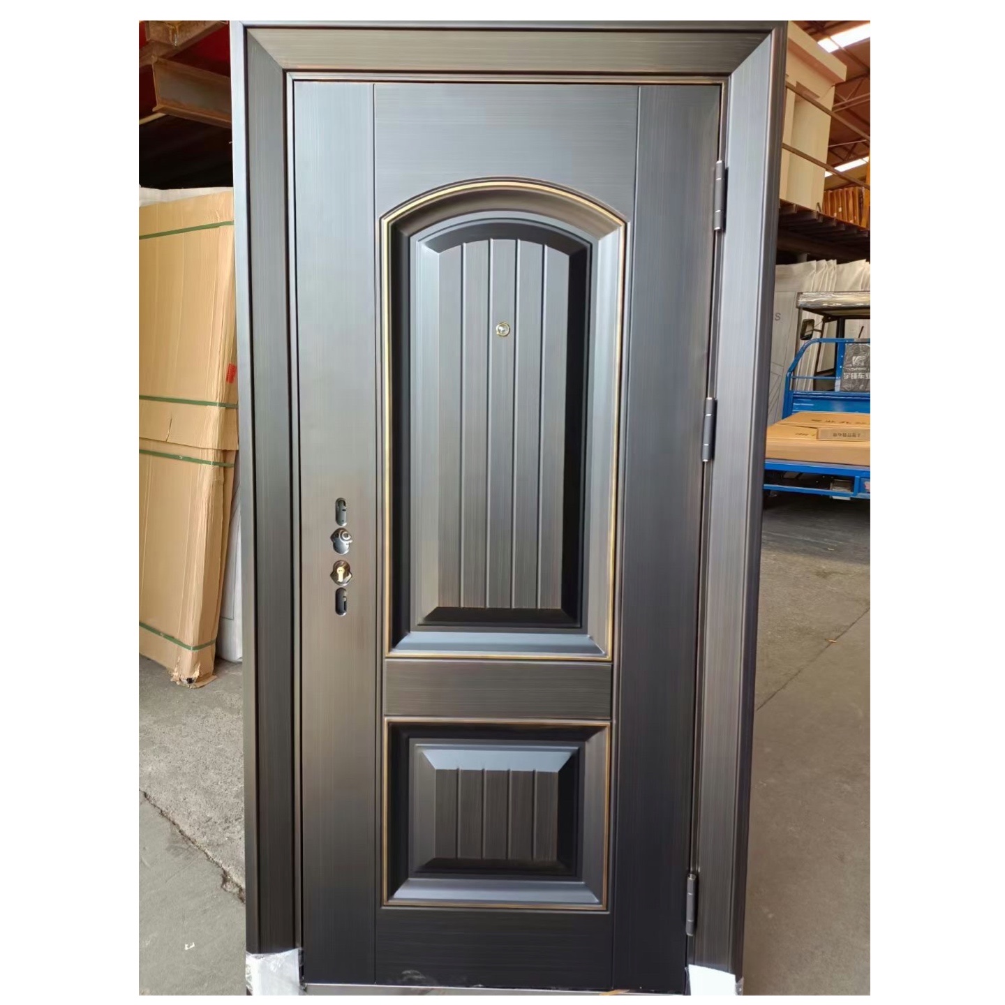 甲级防盗门现代入户门户外门防铜门防晒防雨厂家直销真铜漆进户门