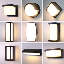 Wall lamp outdoor waterproof exterior wall lamp modern simple living room lamp courtyard large entrance lamp balcony lamp staircase corridor light