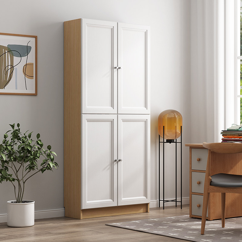 Nordic Home Bookshelves Combined Bedrooms Living Room Simple Landing Book House Storage Book Integrated By Wall Cabinet Solid Wood Placing-Taobao