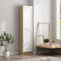 Nordic simple layered bookshelf bedroom living room simple floor one wall storage bookcase solid wood shelf