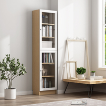 Nordic simple layered bookshelf bedroom living room simple floor one against the wall desktop bookcase solid wood shelf
