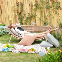 Balcony chaise lounge lazy sofa chair living room home B&B chaise lounge balcony leisure chair single sofa bed