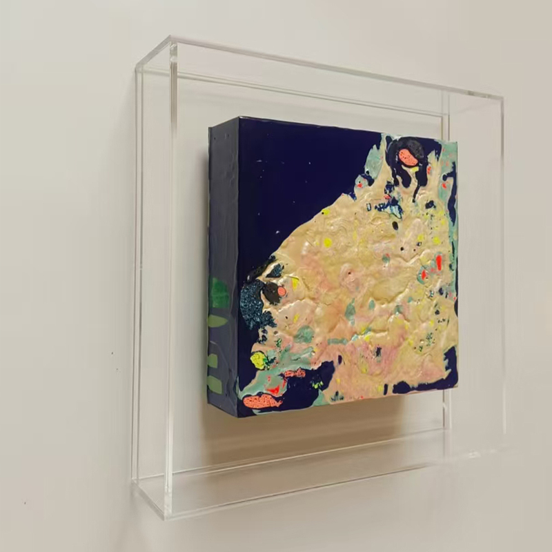 Widened and Thickened Transparent Acrylic Oil Painting Frame L-Frame with Embedded Oil Painting Acrylic Irregular-Shaped Three-Dimensional Painting Mounting Frame DIY