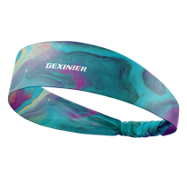 Summer sports headband womens headband turban running headwear anti-sweat-absorbent anti-sweat guide sweatband basketball yoga fitness