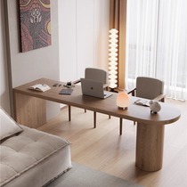 Living room large long desk light luxury modern simple solid wood long table home workbench office desk computer desk writing desk