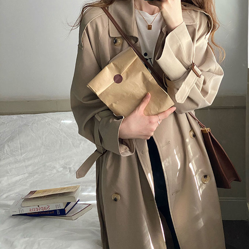 Marguba Dress Woman 2022 new medium - long edition coat Spring niche design coat small - suit