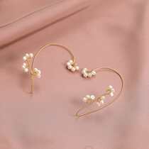 Earbone Clip Fairy Feminine Imitation Pearl Twist without ear Ear Bone Clips Trendy Hearing-ear Clip Earrings Earrings