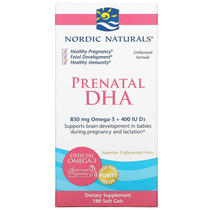 Originally imported from the United States Nordic Prenatal Fish Oil DHA Soft Capsules for Pregnant Women contain D3 for brain vision development.
