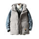 Autumn and winter hooded corduroy cotton vest men's trendy brand Korean style trendy waistcoat fat man large size loose vest jacket