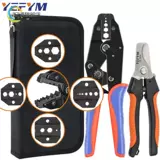 Sagua проволока и кабельная шестиугональная терминал обжимным обжимом BNC Мониторинг видео -терминала давление клемма подключение зажима оптическое волокно инструмент