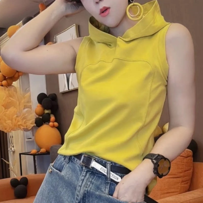 Korean Style Hooded Sleeveless Vest 2025 Autumn and Winter New Solid Color Base Hoodie Casual Versatile Loose Slimming Top