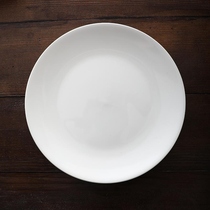 Ceramic Tray Hotel Cool Matching Dish Pan Pure White Western Dining Steak Dinner Plate Home Special Dining Room Flat Tray Disc