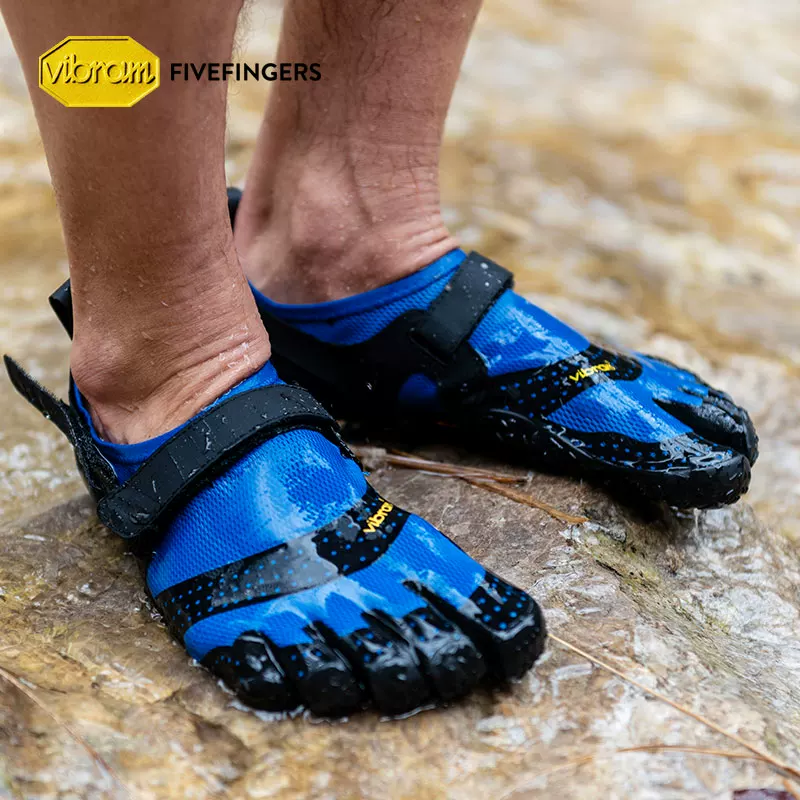 Трековые обувь Vibram Five-Finger для мужчин: каяк, антискольжение, рыбалка, шнурки, поток, обувь для быстрой сушки, песчаный пляж, водная прогулка, водоходные ботинки Vaqua