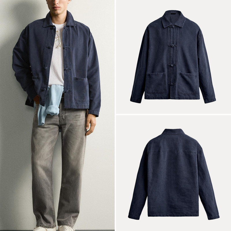 Cabinet 429! Men's Clothing 2026 New Autumn Style Design with Knot Buckle Slim Straight Shirt Jacket 6887403 Cabinet 429! Men's Clothing 2026 New Autumn Style Design with Knot Buckle Slim Straight Shirt Jacket 6887403