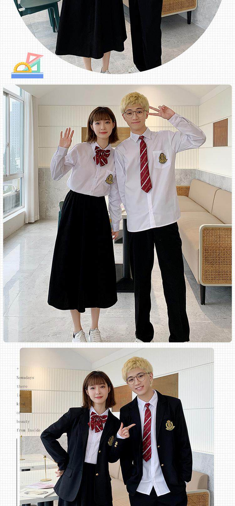 jk制服加工定制 学院风班服套装韩国高中生运动会秋季学生初中校服西服合唱演出服
