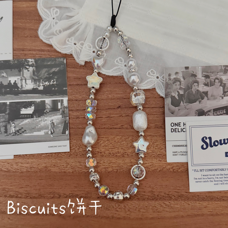 Biscuits-Shell Star Original LAOSHU Pearl Baroque Style Mobile Phone Chain Ccd Camera Phone Pendant Biscuits-Shell Star Original LAOSHU Pearl Baroque Style Mobile Phone Chain Ccd Camera Phone Pendant