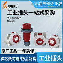Weipu plug and socket 16A 5-core IP67 TYP175 3624 5624 8624 835 2624 6624