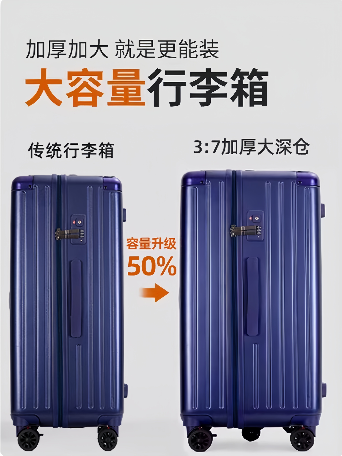 Lee Large-Capacity Multi-Functional Trolley Case New Model 30inch Luggage Suitcase for Female Students Password Lock Travel Suitcase for Male 28-Inch 32-Inch