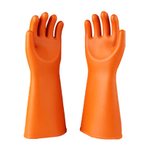 High voltage insulated gloves for electricians 12kv25kv35kv live work 380v wear-resistant and anti-electricity rubber gloves