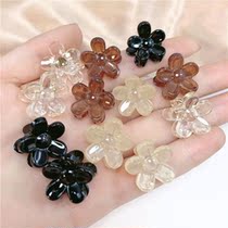 5-petal flower grip South Korean solid color flower Mini small gripping clip temperament sweet and bright oil flower hairpin hair clip adorable