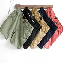 4 Pants Mens Day Department Pure Cotton Pure Color Multicolored Casual Shorts Male Tide 30% 40% trouser Summer Western pants 3 points 4