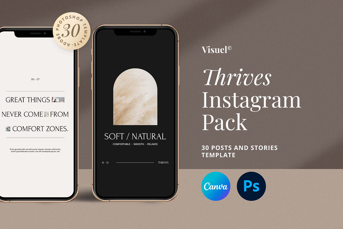 Thrives - Instagram Pack, a Social Media Template.jpg