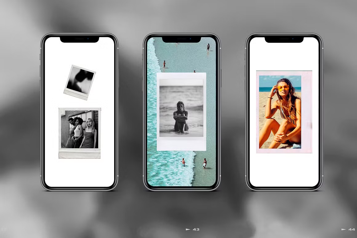 100 Film Frames  Instant Templates, a Social Media.jpg