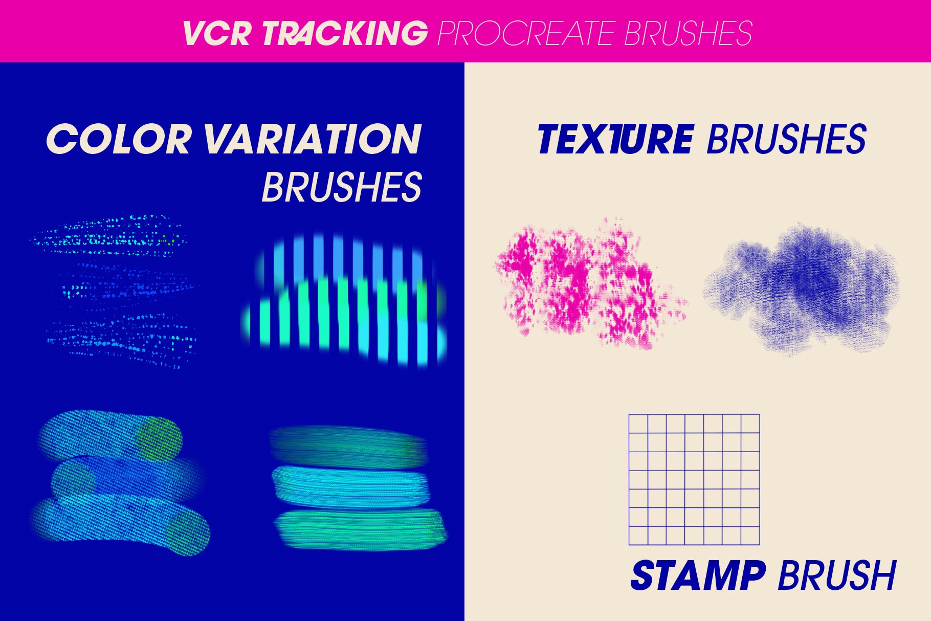 VCR Tracking Procreate Brushes  Creative Market-2.jpg