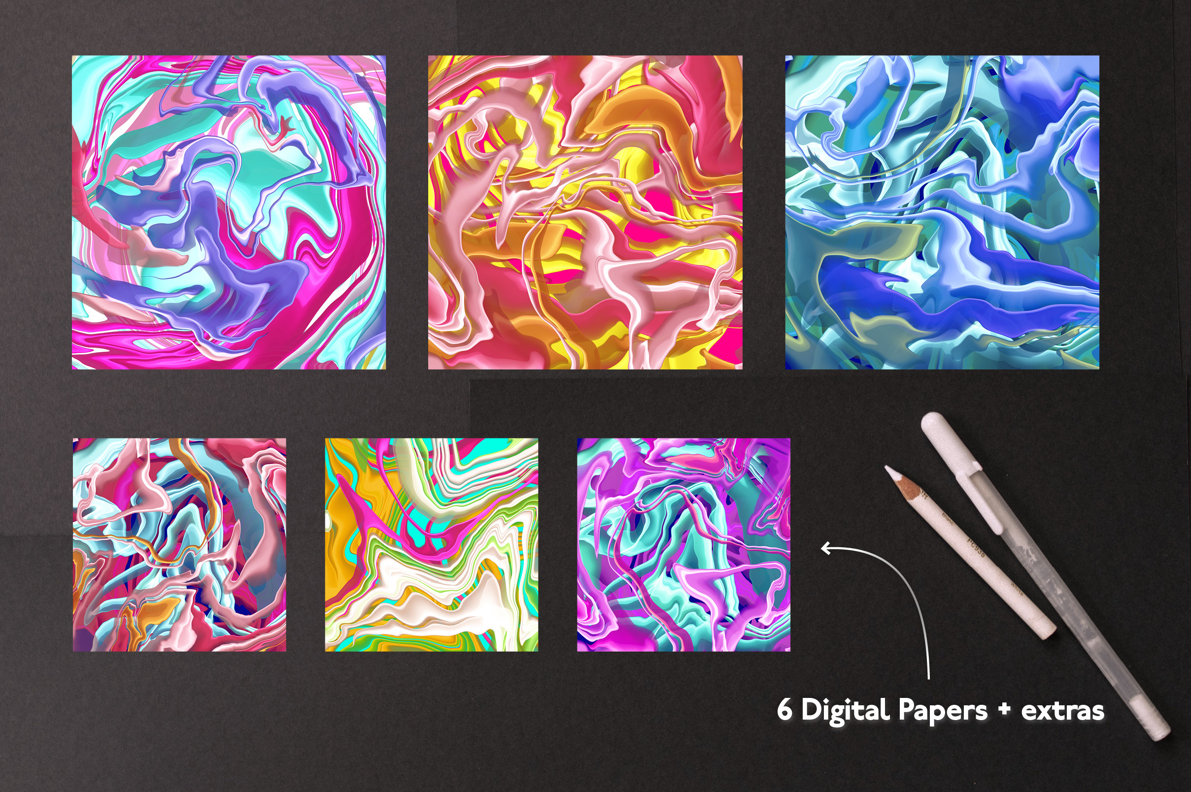Liquid Marble Texture Brush Bundle  Textures ~ Cre.jpg