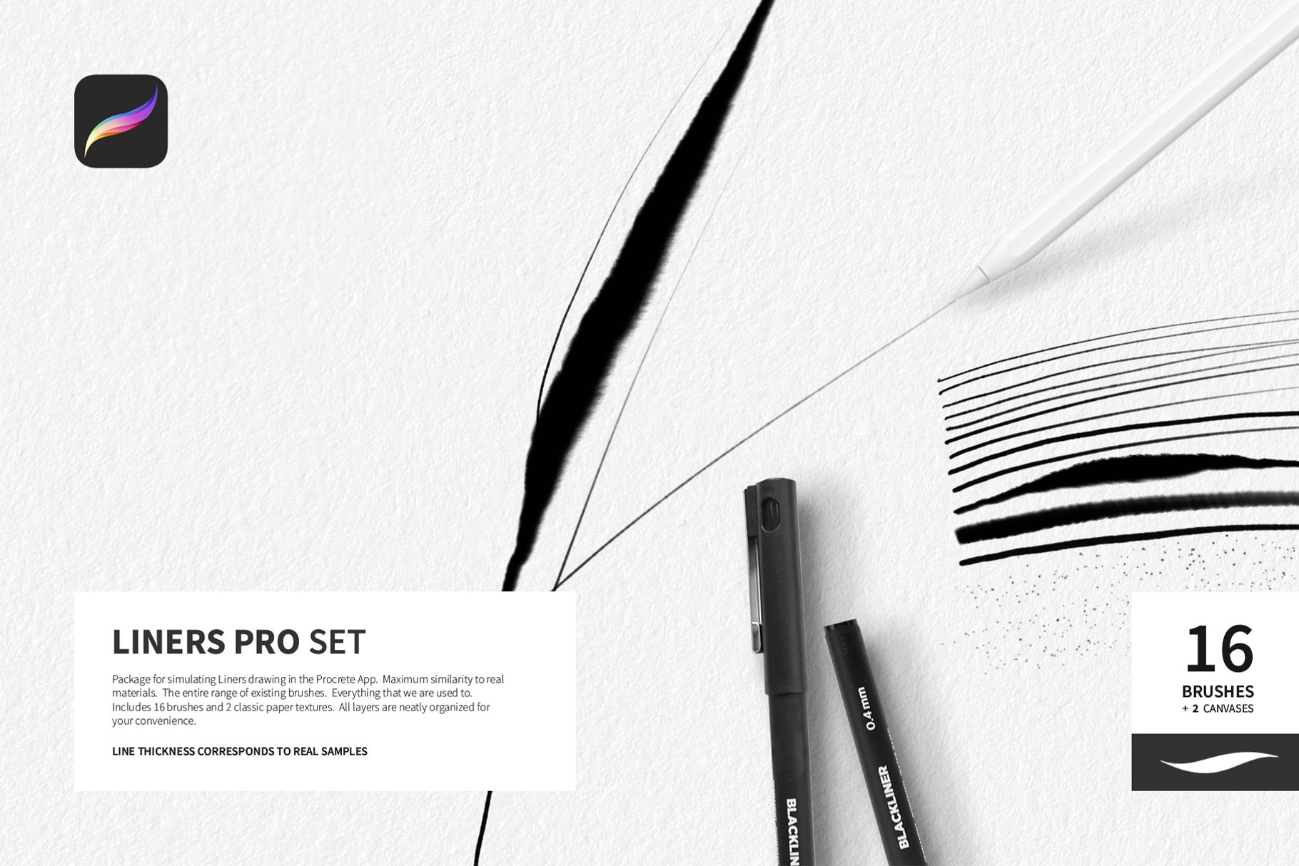 Liners Pro Set for Procreate  Brushes ~ Creative M.jpg
