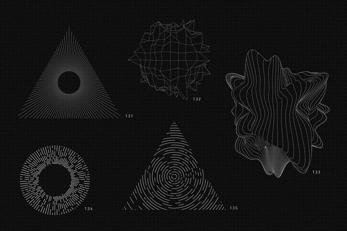 200 Vector Shapes, an Object Graphic by RuleByArt.jpg
