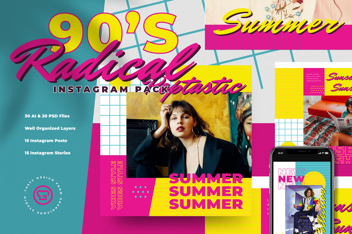 90s Fashion Summer Instagram Pack, a Social Media.jpg