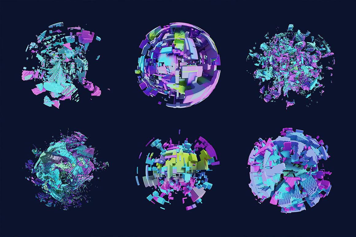 Spheria  Abstract 3D Spheres V01, an Object Graphi.jpg