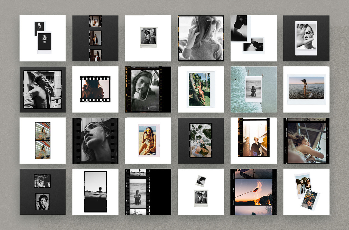 100 Film Frames  Instant Templates, a Social Media.jpg