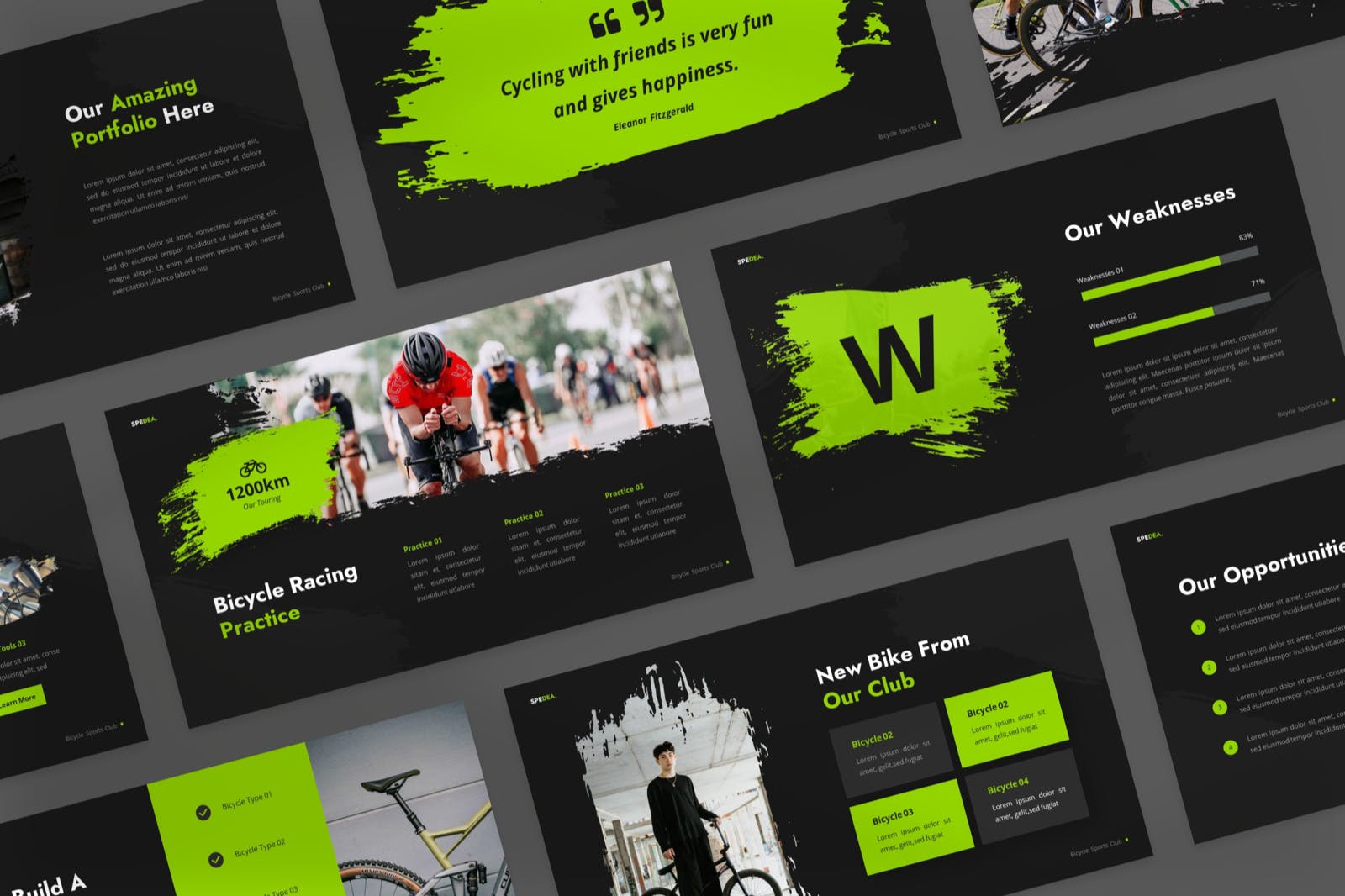Spedea - Bicycle Sports Club Powerpoint Template 4.jpg