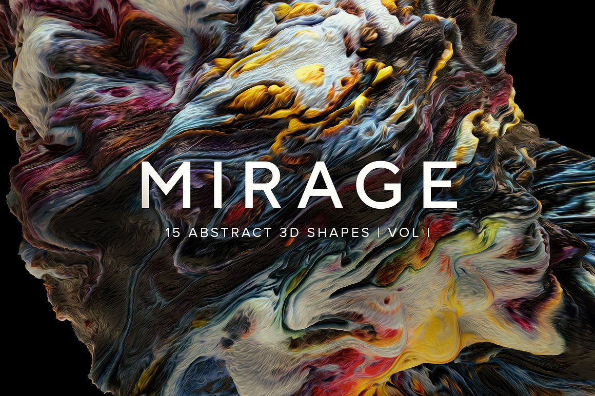 Mirage Vol. 1 Abstract 3D Shapes, a Texture Graphi.jpg