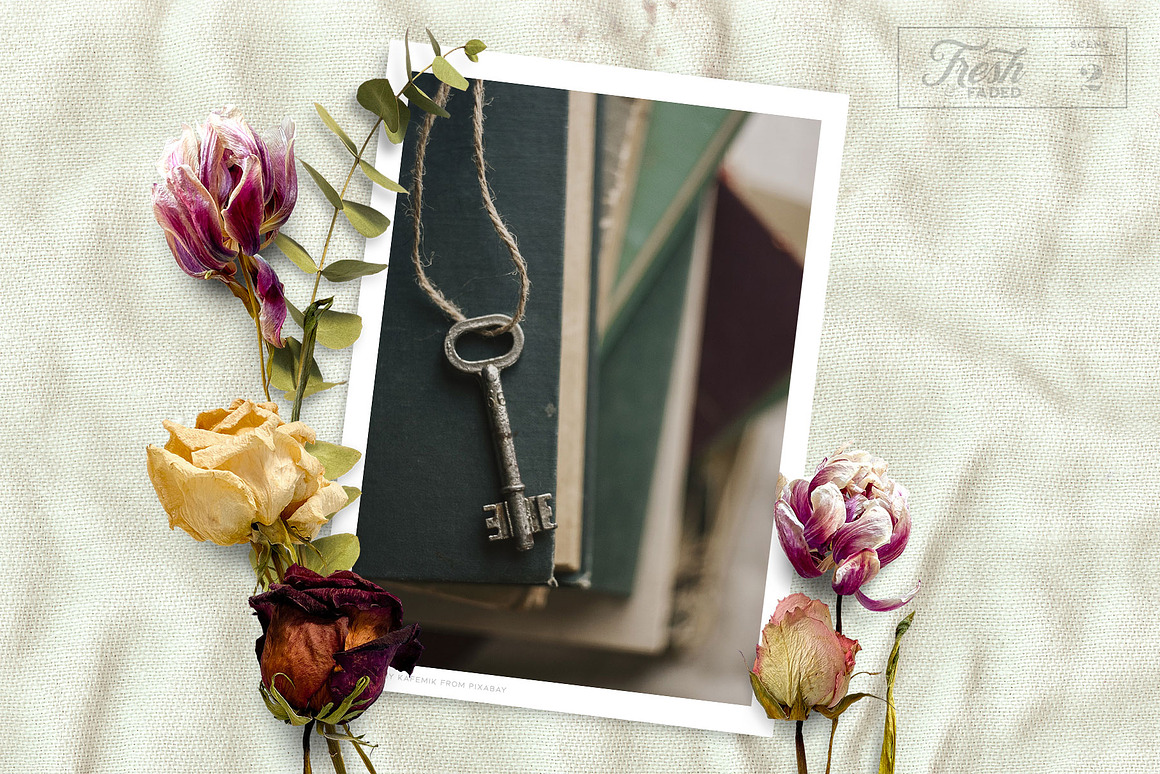 Fresh  Dried Flower Flat Lay, a Product Mockup by.jpg