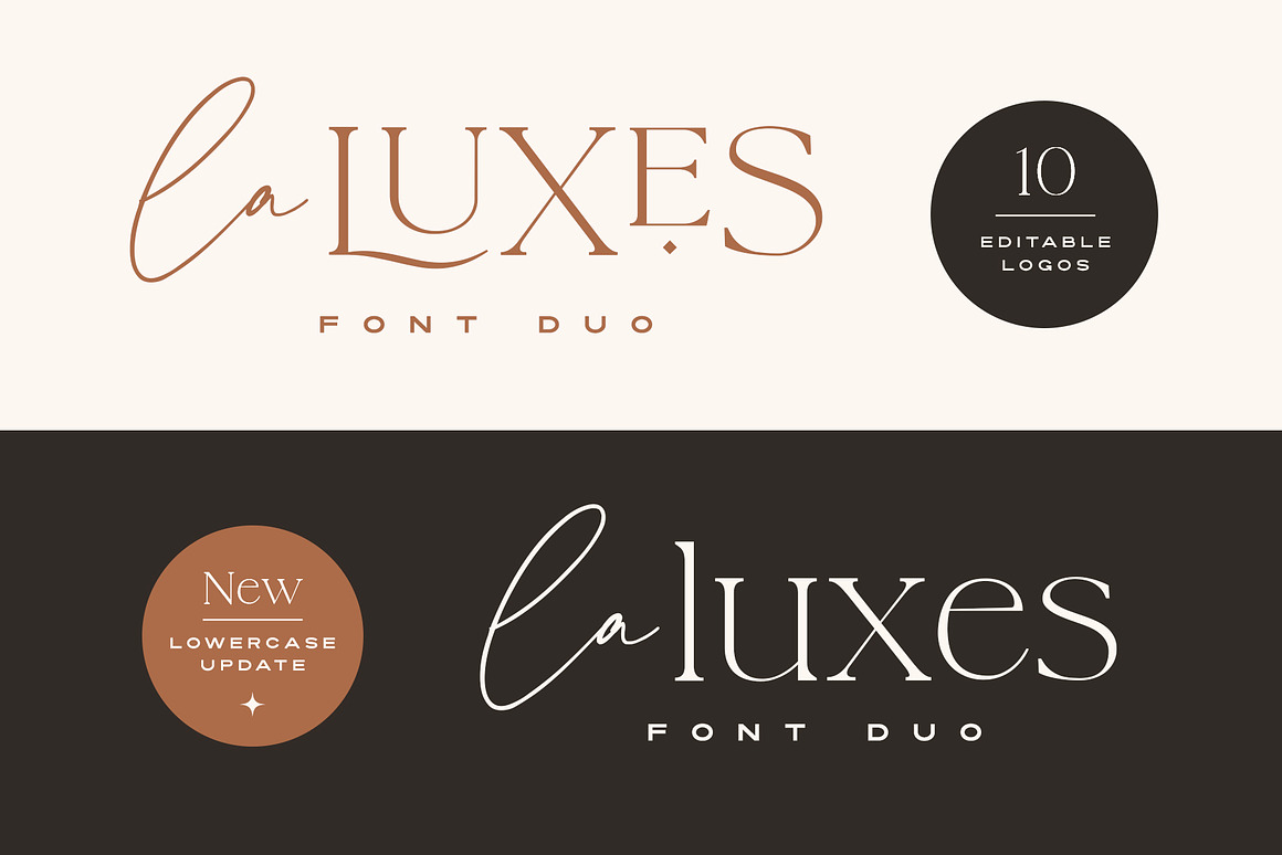 La Luxes Font Duo   Logos Updated!, a Serif Font b.jpg
