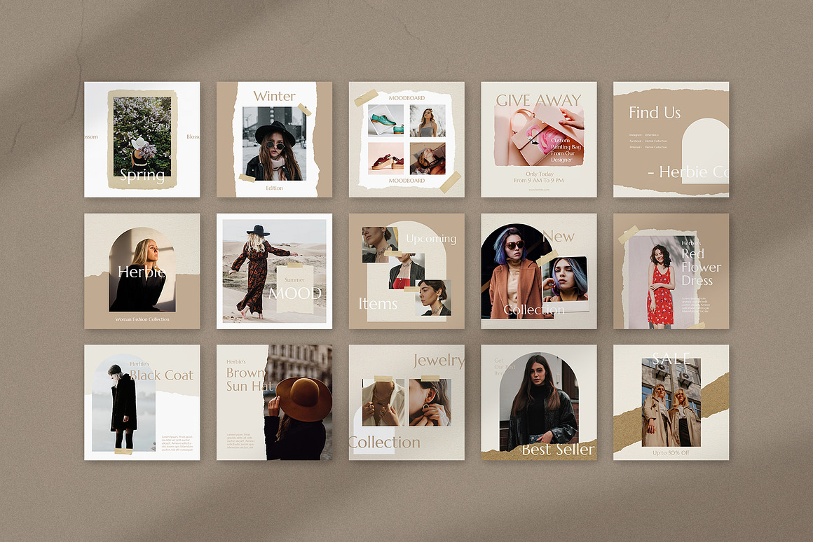 Herbie - Instagram Pack Template, a Social Media T.jpg